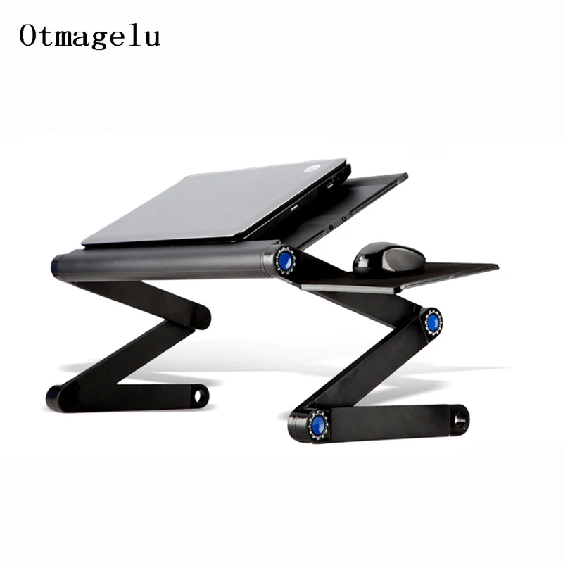 New High Quality Multi Functional Ergonomic Mobile Laptop Stand Portable Laptop Table Foldable With Mouse Pad Notebook Desk