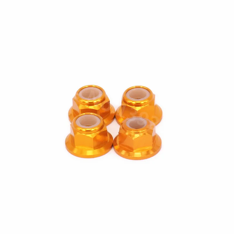 4 Pieces RC Cars Aluminum Alloy Upgrade Wheel Lock Nut M4 4MM For RC Model Car 1/10 Scale Kyosho Optima 4WD CNC Hobby Buggy