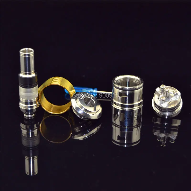 Atomizador de goteo reconstruible Original, acero inoxidable 304, 4 postes para Mod mecánico, Mod 18650, tornillo 510, Bilstar Lotus RDA RBA