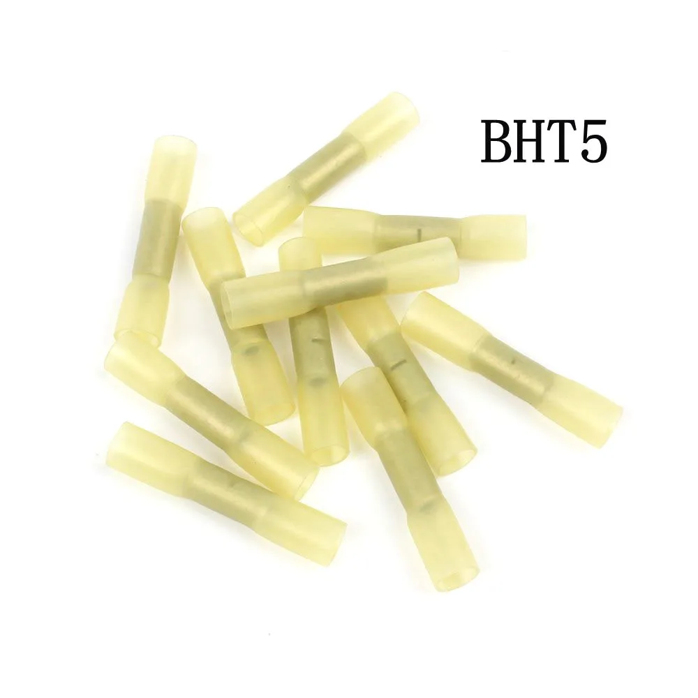 20/30/50Pcs Thermorétractable Butt Connecteurs De Fil AWG 16-14 1.5-2.5mm2 Bleu Imperméable À L'eau Isolé De Fil D'automobile Terminaux de Câble