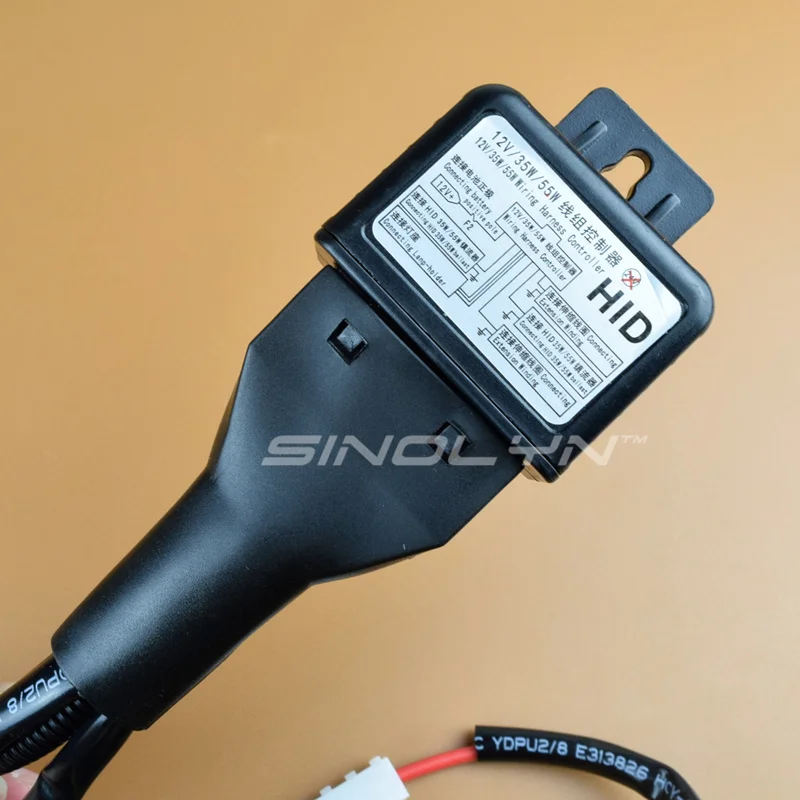 Sinolyn H4 9003 HB2 9004 9007 H13 Relay Harness For Bi-xenon Projector Lens Car Accessories High Low Control Wiring 12V 35W/55W