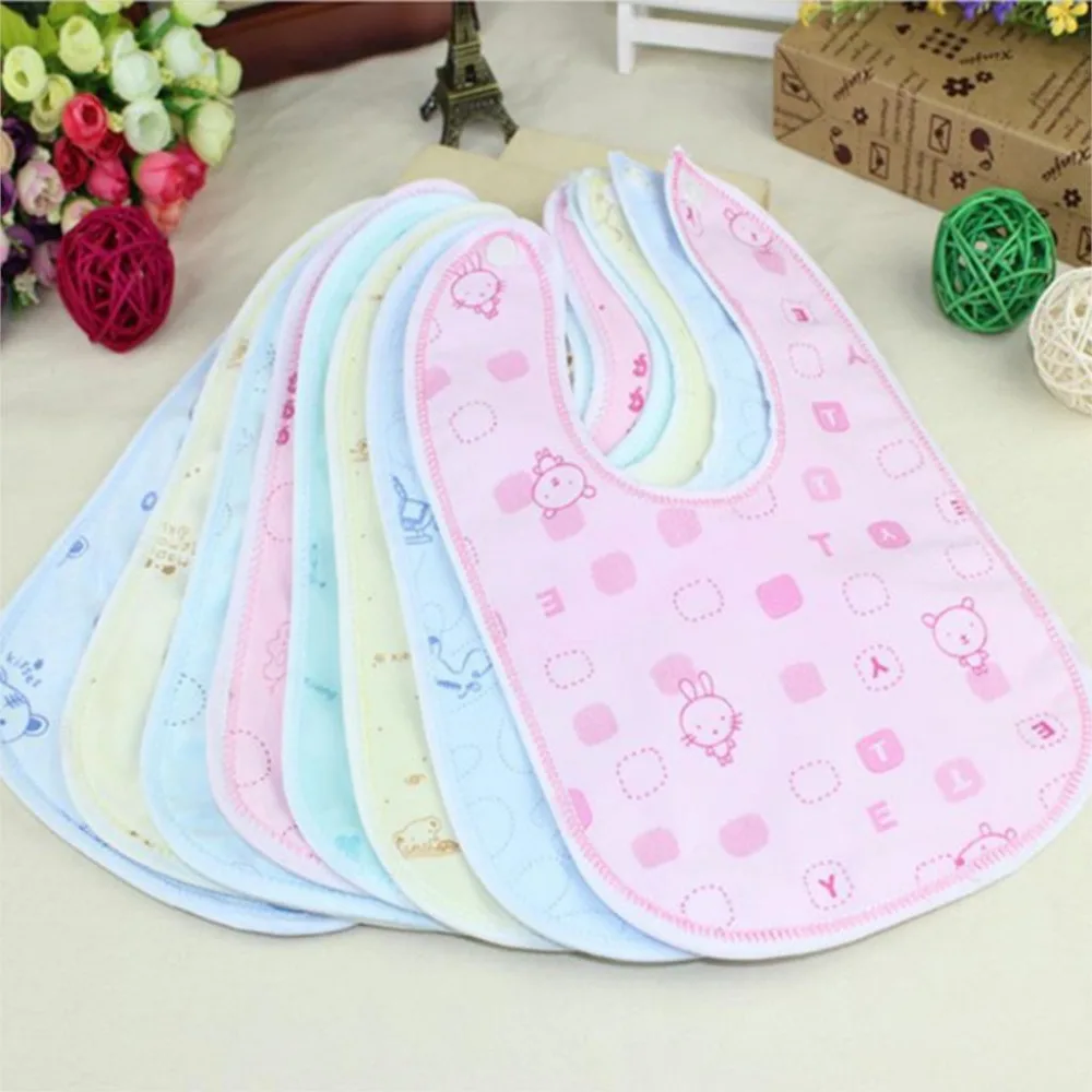 hot sale Random Color Random Style Baby Bib Velvet Waterproof Baby Care Feeding Printing Bibs Towel Multi Color BB17