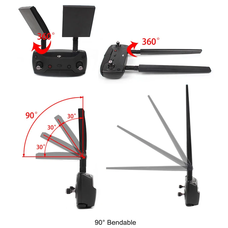 Mavic 2 /Air /DJI Spark Refit Antenna 2.4G 5.8G Range Oriental Omni Extender Signal Booster for DJI Mavic 2 Pro Accessories