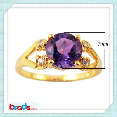 

Beadsnice ID25585 promotion "Elegant Forever" AAA 1.5 Carat Natural Purple Spinel set amethyst engagement ring in 925 silver