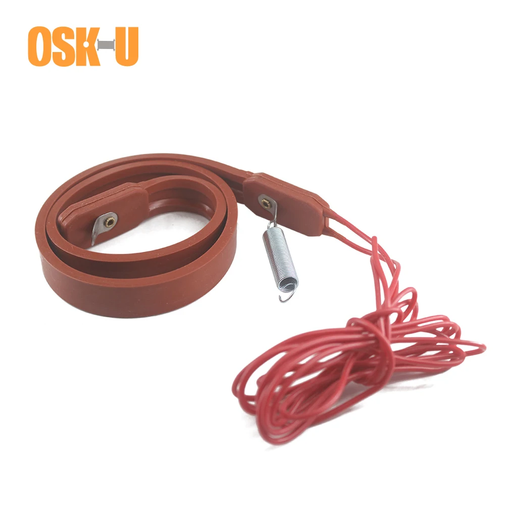 15mm width Silicon Heater Strip 430/450/480mm length 220V Freeze-proof Electric Heating Cable for Air Conditioner Compressor