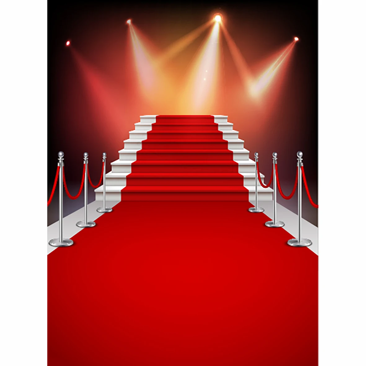 Allenjoy photography backdrop white stairs red carpet realistic background photo studio new design camera fotografica