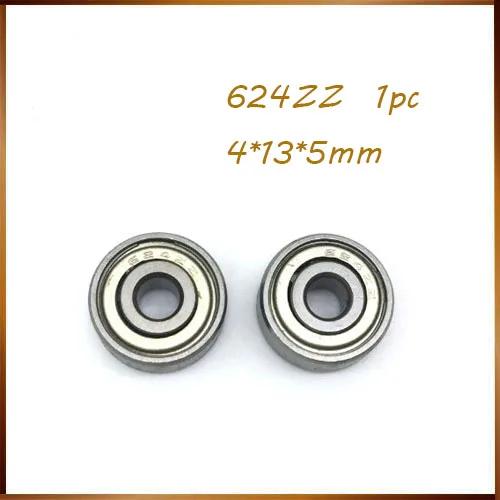 Free shipping 3D Printer Accessories 1pcs APEC 624ZZ Ball 4*13*5mm Chrome Steel Bearing