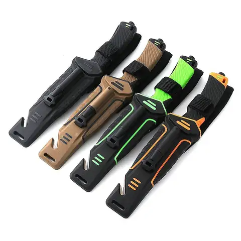 58-60HRC Ganzo G8012 knife 7cr17mov blade ABS Handle Fixed blade knife Survival Camping tool Hunting Knife outdoor tool