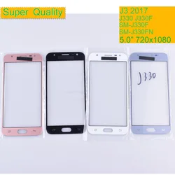 For Samsung Galaxy J3 2017 J330 Touch Screen Front Glass Panel TouchScreen LCD Outer Lens With OCA Glue Replacement