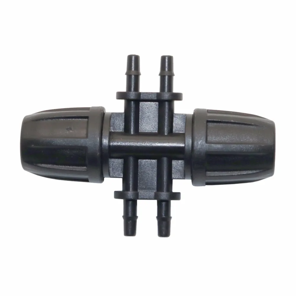 

6 pcs Hose splitters 8/11 to 3/5mm 4 way hose connector Garden irrigation plastic Hose plastic Accessories