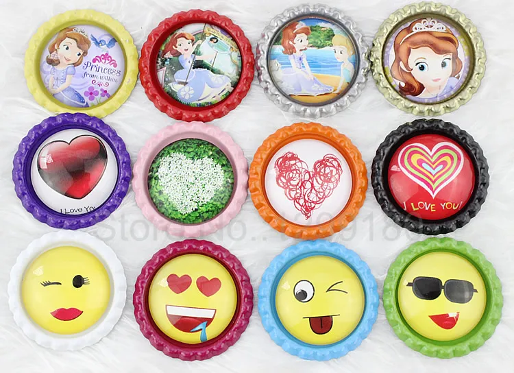 24pcs/lot Colorful Cameo/Glass/Cabochon Frame bezel Settings Base No Hole 34mm (inner size 27mm) K05034