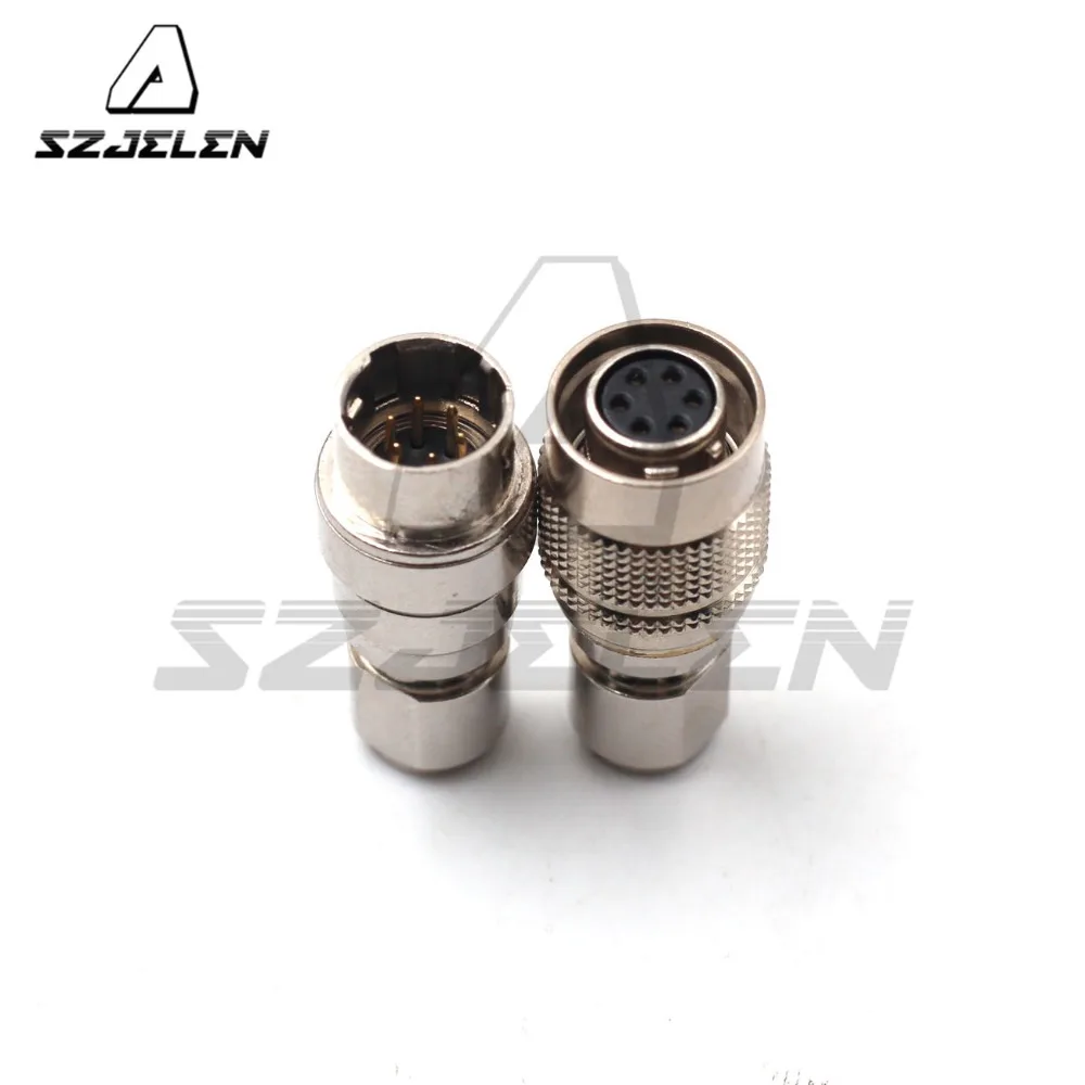 Hirose Connector 6pin Male And Female Connector , HR10A-7P-6S/HR10A-7J-6P, 6pin Cable Docking Cable Connectors