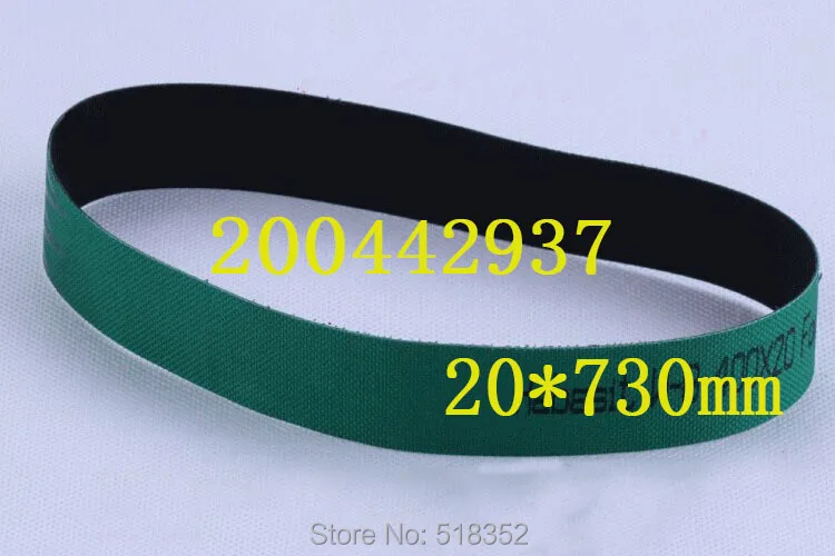 

200442937 Charmilles Belt 20 x 730mm Green ( with one side black), Wire EDM-Low Speed Machine Spare Parts