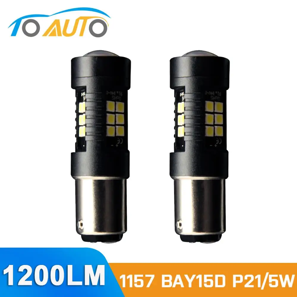 

Светодиодная лампа BAY15D P21/5W 1157, 21SMD, автомобильный тормоз, указатель поворота, фонари заднего хода, белый, красный, желтый, янтарный, автомобильная лампа, 12 В, 2 шт.