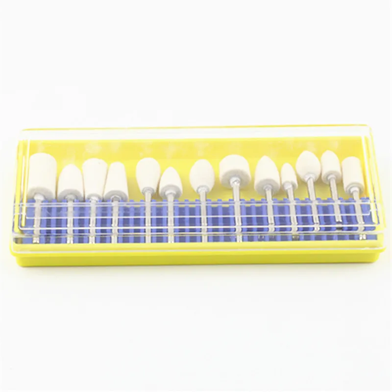 13pcs Top Quality Wool Fine Polishing Head Wool Grinding Point For Mirror Polishing