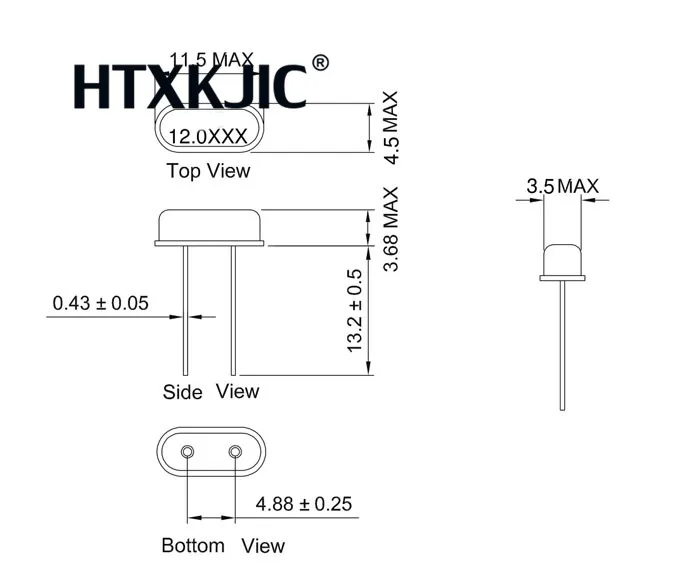 مذبذب بلوري 49S ، مرنان ROHS جديد ، 10 قطعة ، 8.000 ميجا هرتز ، 8.000 متر ، 8 ميجا هرتز ، DIP2