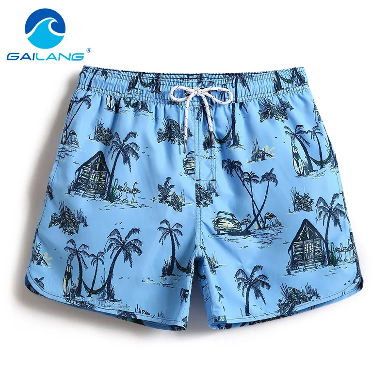 Gailang Brand Mens Casual Shorts Summer Beach Man Swimwear Boardshorts Men Board Short 2018 Quick Drying Bermuda Swimsuit Cargos