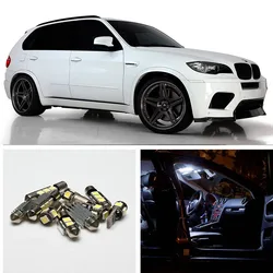 JX-LCLYL 25pcs 자동차 인테리어 화이트 LED 전구 키트 BMW X5 E70 M 2007-2013
