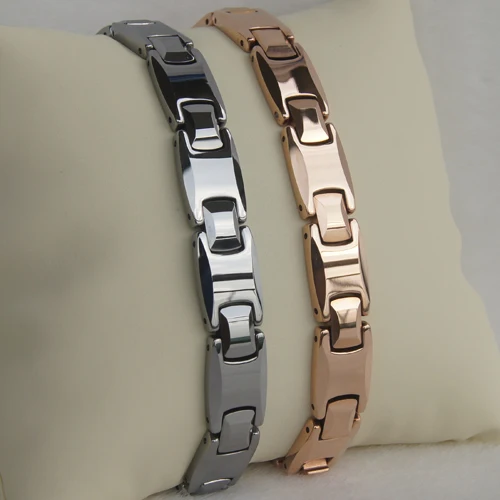 10MM Men classic heavy hi-tech scratch proof rose gold plating tungsten bracelet