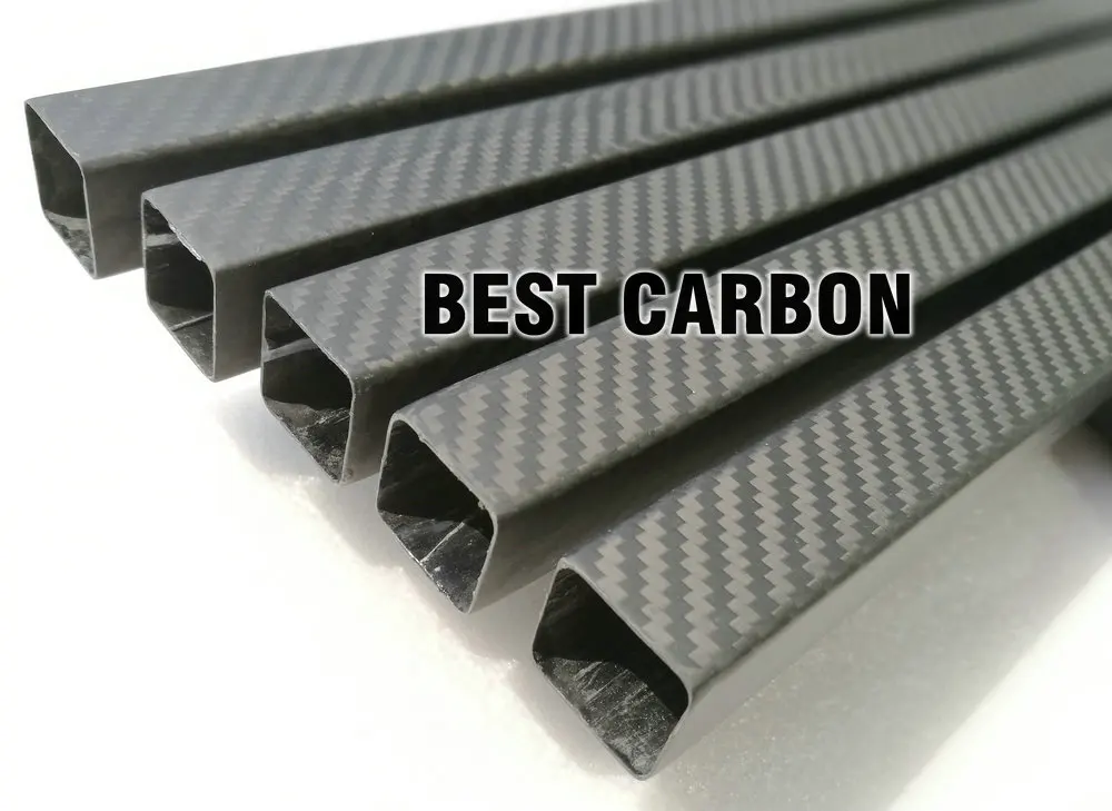 FREE SHIPING shorter 3K twill matte square carbon fiber tube 25mm x 23mm