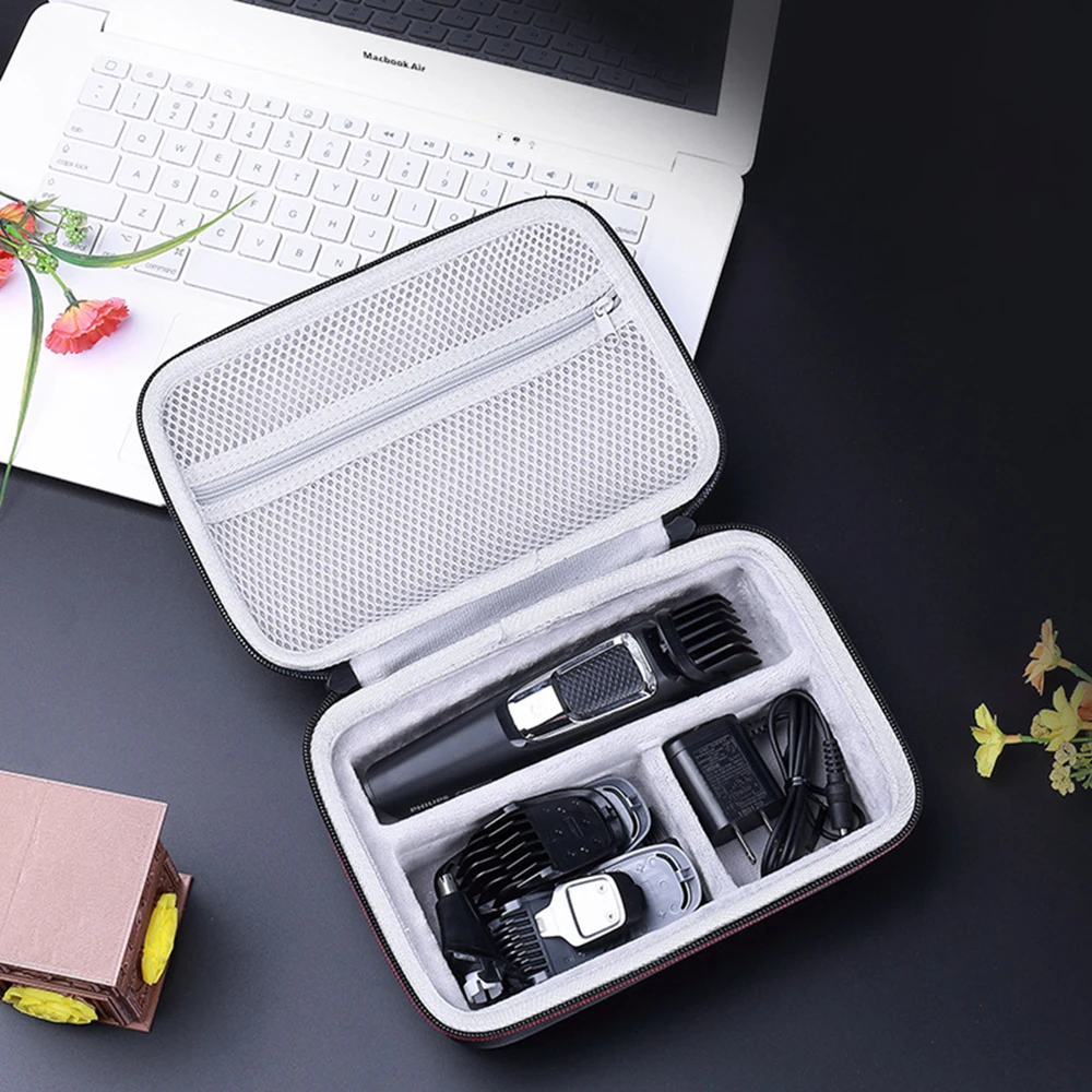 Evaハードトラベルバッグケース,norelco multigroomシリーズフィリップス対応のmg3750キャリングカバー,13個のアタッチメントに適合,新しいコレクション3000