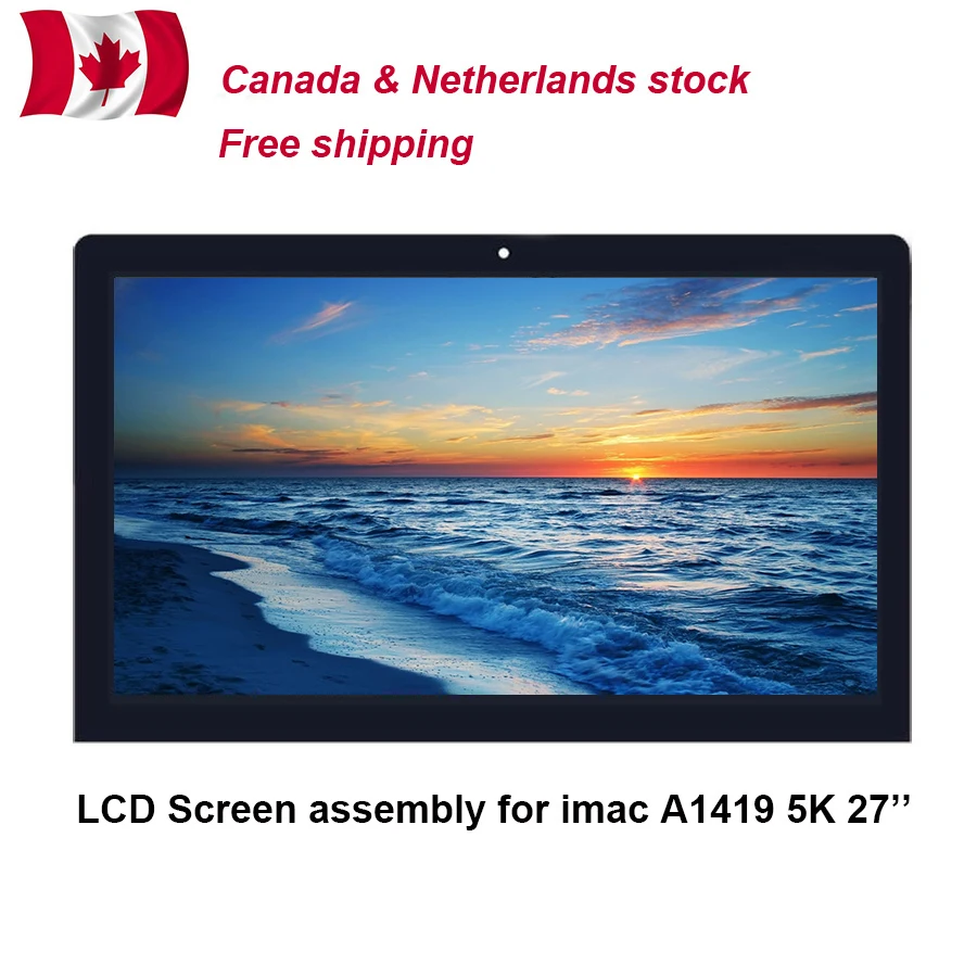 

LCD Screen Assembly iMac27' 'A1419 5K LM270QQ1 SDB1 SDA2 SDC1 EMC2834 2806 3070 Ship from Canada