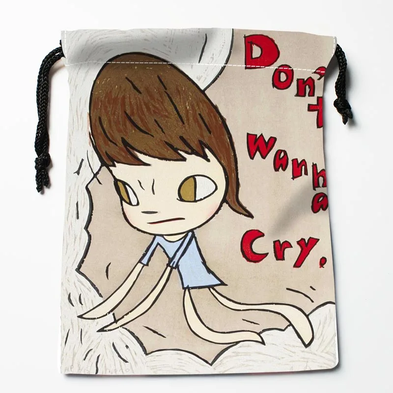 Hot Sale Custom Yoshitomo Nara Drawstring Bags Custom Storage Bags Storage Printed gift bags More Size 18*22cm