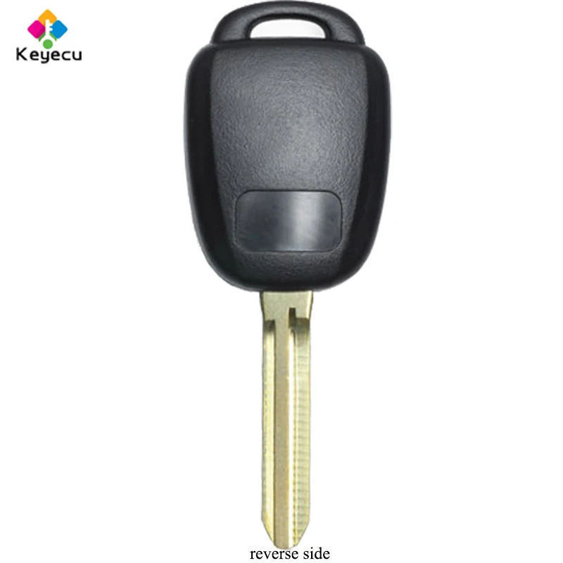 KEYECU Remote Head Car Key Shell Case Housing With 3 Buttons TOY43 Uncut Blade for Toyota Fob HYQ12BEL HYQ12BDM GQ4-52T MOZB52TH