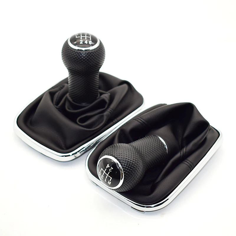 For Volkswagen VW Golf 4 IV MK4 GTI R32 Bora Jetta 5 Speed Black Frame Gear Shift Knob Lever Gaiter Boot 1999-2004 23mm