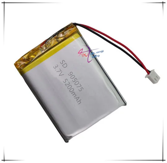 XHR-2P 2,54 3,7 V 5200 mAh 915176 905075   Notstromversorgung für Polymer-Lithium-Batterien