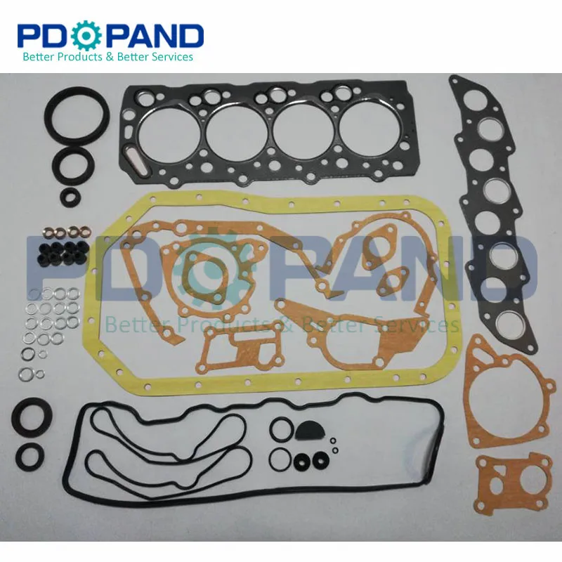 Overhaul Engine rebuilding Repair Gasket Set For Mitsubishi 4D56T 4D56U 8V 16V Pajero/SHOGUN L200 L300 L400 2477CC 2.5L