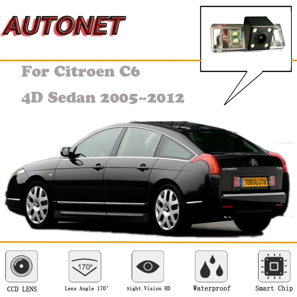 

Камера заднего вида для Citroen C6 4D Sedan 2005 ~ 2012/ночное видение/камера заднего вида/камера номерного знака