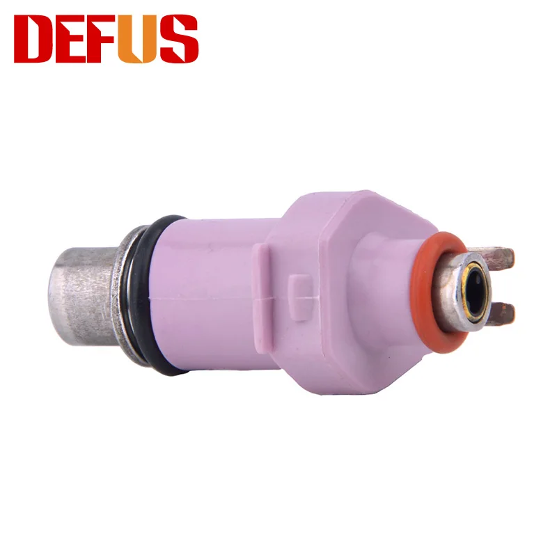 2X Motorcycle Fuel Injector 140CC/MIN 6 Holes Nozzle Fuel Injection Flow Valve Injectors Replacement Fuel System 140-150CC Pink