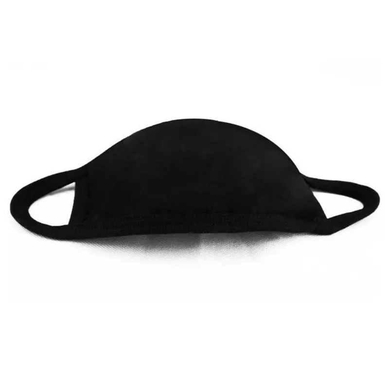 5pcs 3 Layers Mouth Mask Cotton Anti Dust Unisex Black Washable Protective Reusable Mouth Mask EY