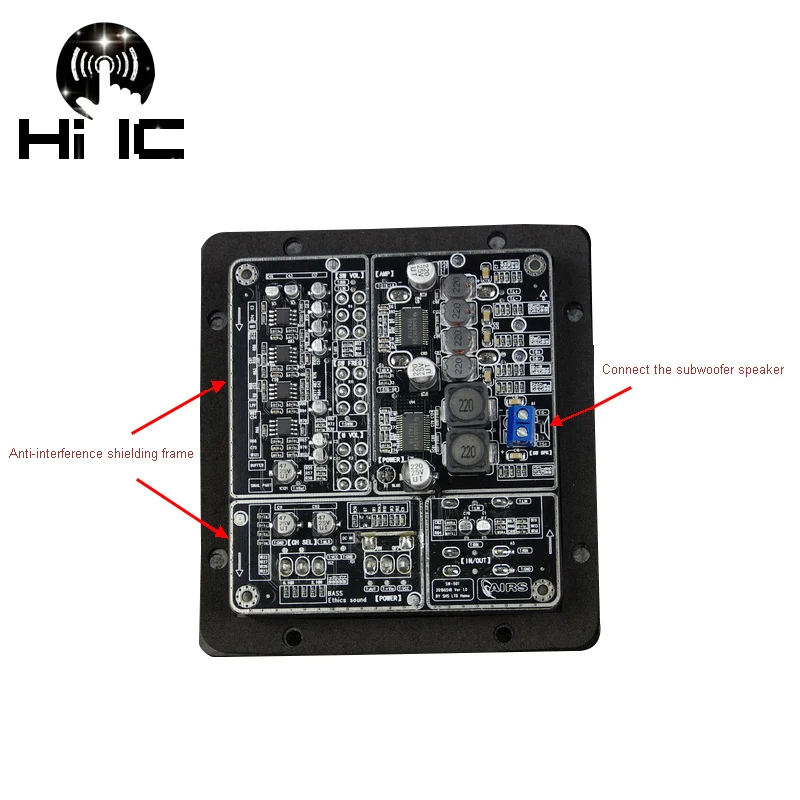 Olive-TPA3118 60W + 30W x 2 디지털 서브 우퍼 SMD 통합 앰프 보드, 2.1 파워 앰프 보드