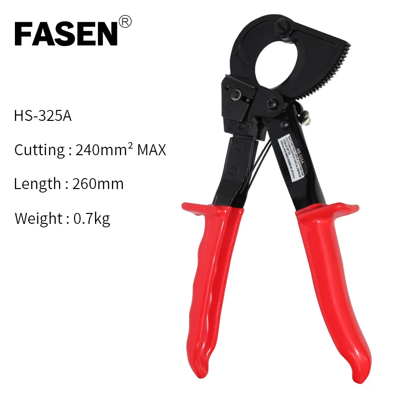 HS-325A 240mm² HS-520A Hand Ratchet Cable Cutter Plier Ratchet Wire Cutter Plier Hand Tool Hand Plier for Large cable