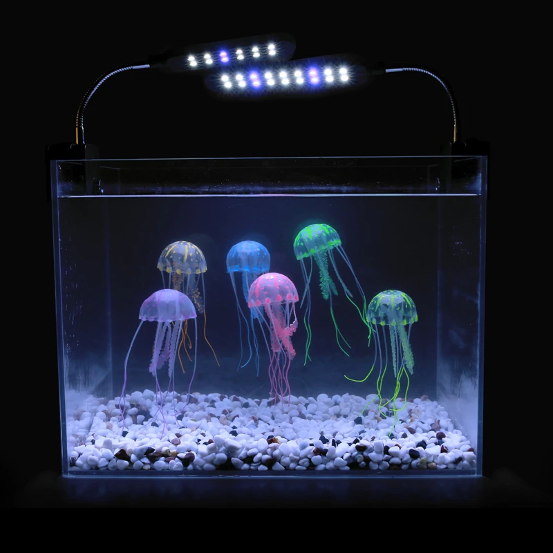 

Artificial Jellyfish Aquarium Fish Tank Accessories Simulated Fluorescent Vivid Jellyfish Tank Decoration