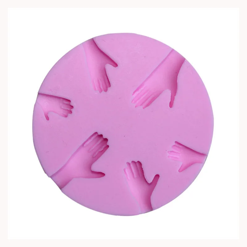 Human Hand Fondant Cake Decorating Tools Silicone Mould  Clay Candy Molds Gumpaste Chocolate Moulds