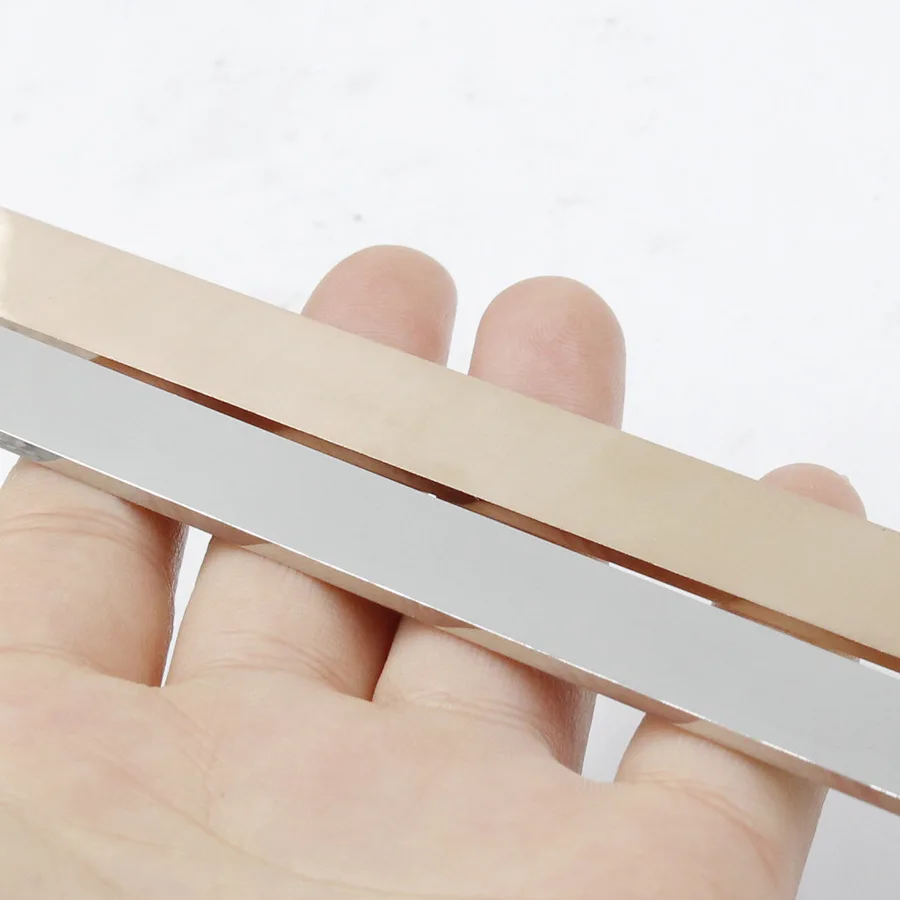 Fnixtar 50 sztuk/partia lustro polerowane prostokąt ze stali nierdzewnej urok puste tłoczenie Tag DIY C otwórz mankiet Bangle 1/2 * 6in 1/4 * 6in — zdjęcie 6