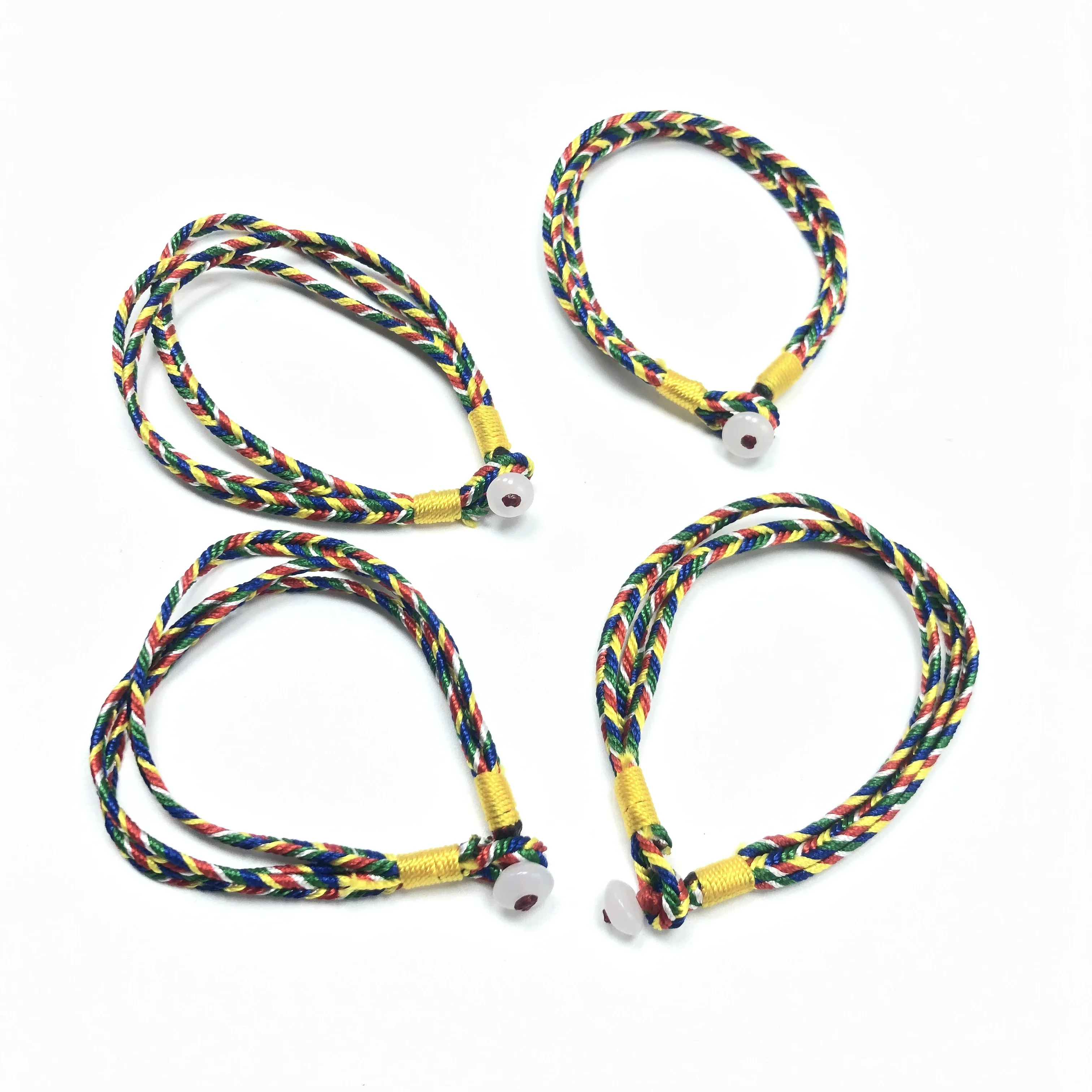 JunKang 10pcs auspicious colorful lovers hand string Bracelet for jewelry making DIY handmade accessories
