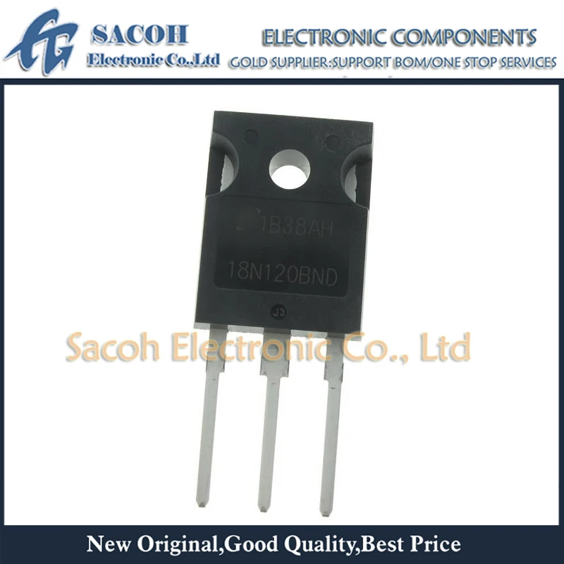 

Refurbished Original 10Pcs/Lot HGTG18N120BND 18N120BND OR HGTG20N120CND 20N120CND 20N120C3D TO-247 54A 1200V IGBT