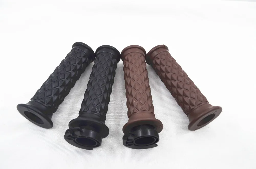 7/8\'\' Motorcycle Handlebar Hand Grips Bar End 1 Pair For Cafe Racer Triumph Bonneville T100 SE Scrambler Thruxton