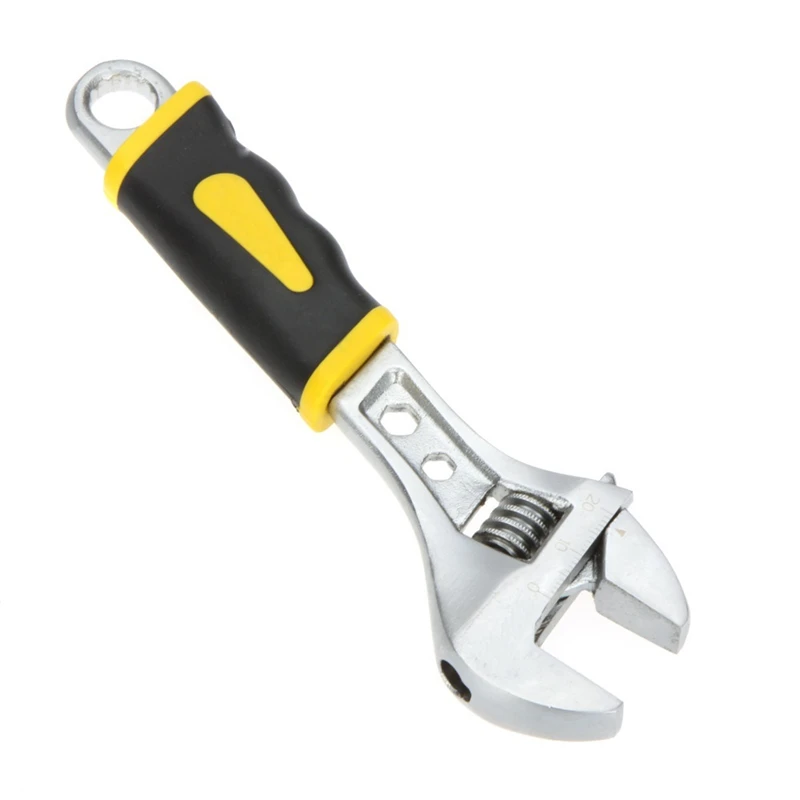 6 Inches / 150 mm Adjustable Spanner Hex Wrench Non-slip Multifunctional Hand Tools Injection Plastic Handle Ergonomic Design