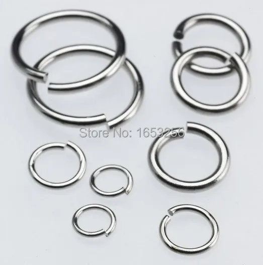 1*6mm Lot 1000pcs Stainless Steel Jump Ring Fit  for DIY Necklace Bracelet