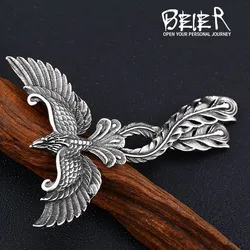 Beier 316L Stainless Steel Charm Phoenix Pendant China Mythological Bir Animal Pendant High-quality Jewelry Gifts LLBP8-204P