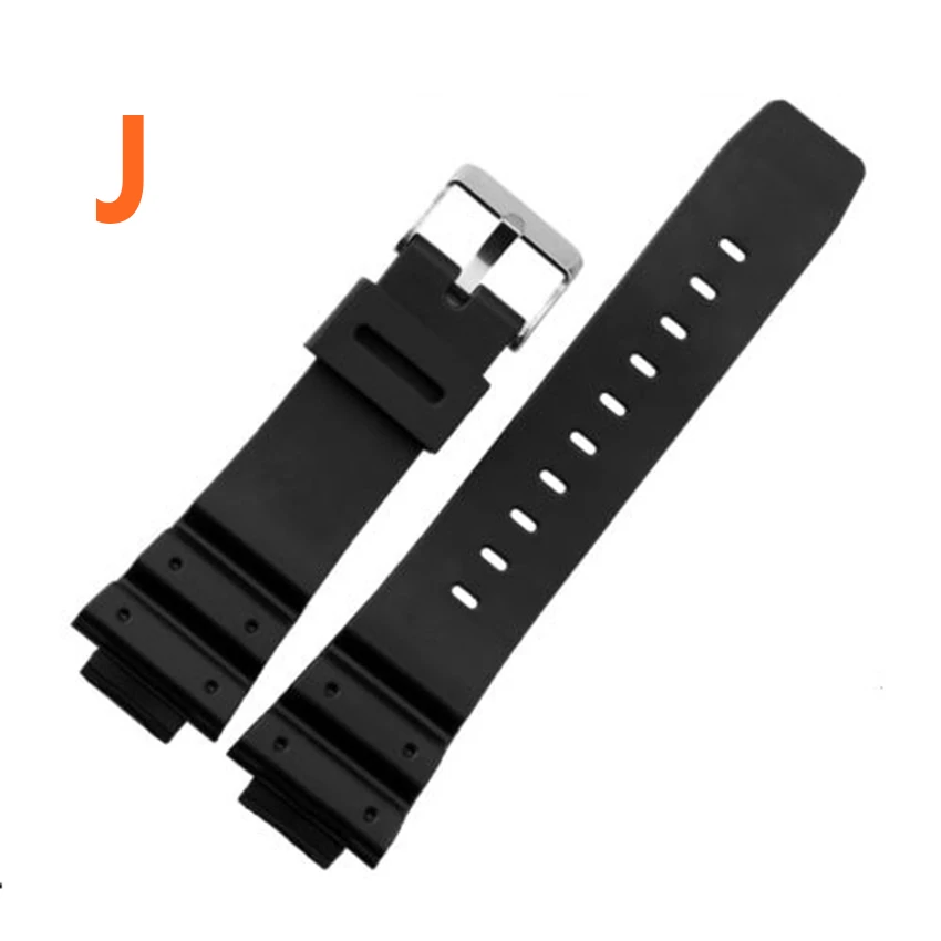 16mm 18mm 20mm 22mm Watchband Silicone Rubber Bands For Watches EF Replace Electronic Wristwatch Band Sports Watch Straps