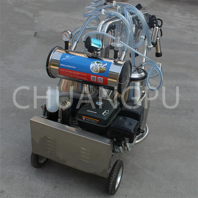 Double Bucket Diesel Engine Portable Milking Machine for Cow/Cattle/Goat/Buffalo/Sheep/Camel