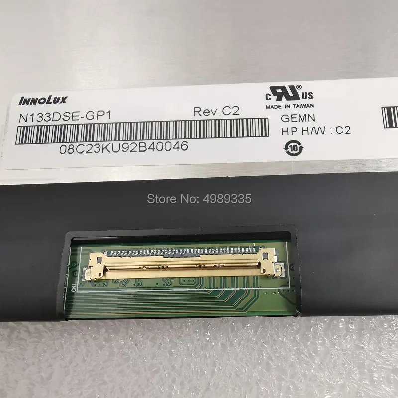 Painel de exibição original 4k para notebook com tela lcd de 13.3 polegadas