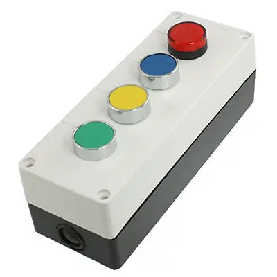 

AC 400V 10A Green NO Momentary Push Button Switch Control Station Box