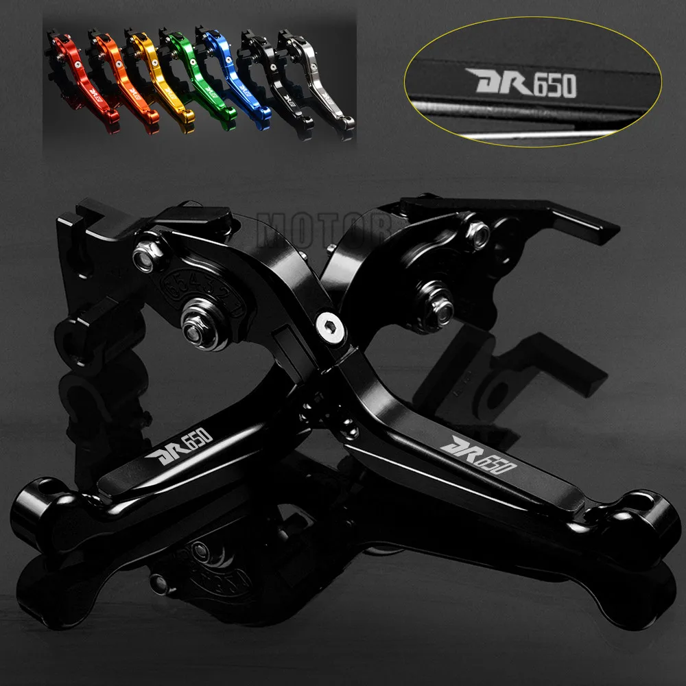 CNC Aluminum Motorcycle Foldable Brake Clutch Levers For Suzuki DR650S/DR650SE 1994-2010 Adjustable Folding DR650 DR 650 S/SE